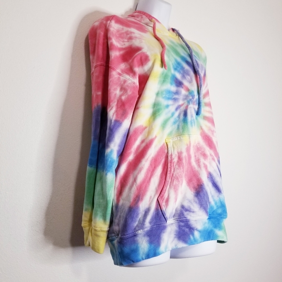 BP multicolored tie dye long sleeved hoodie - Picture 2 of 6